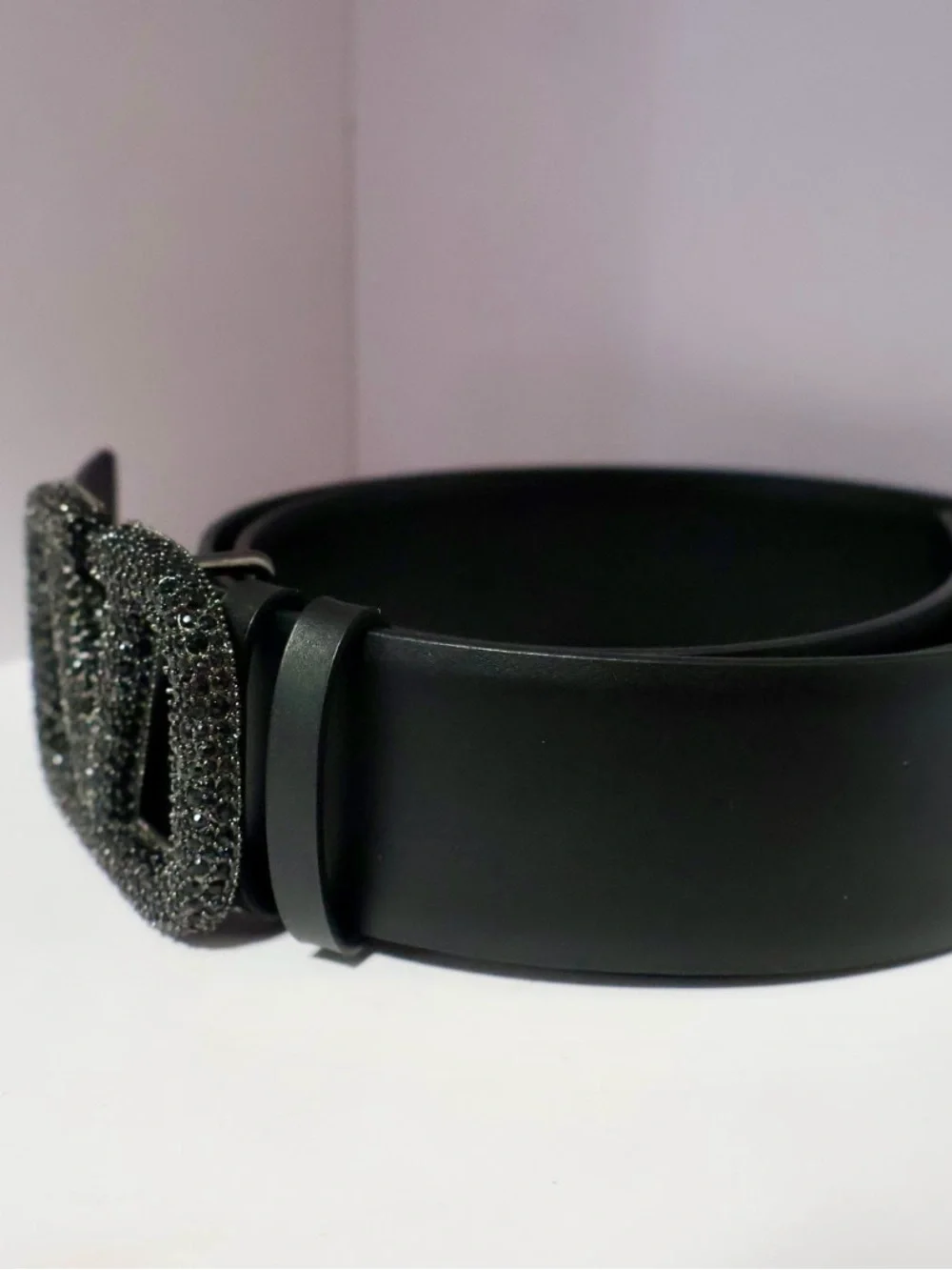 Valentino Black Crystal-Embellished V-Logo Sunglasses